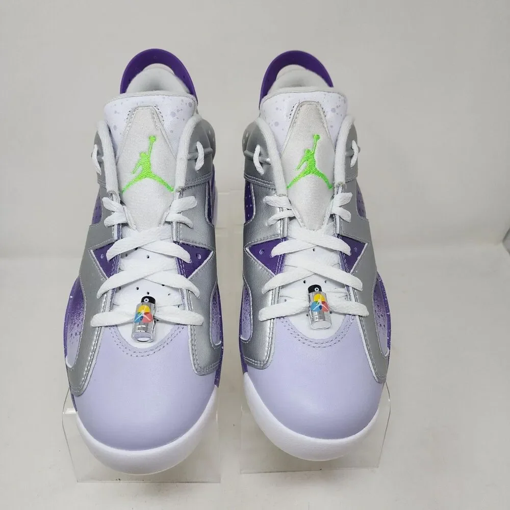 Jordan Nike Air Jordan 6 Low Golf Shoes Mens 8.5 Purple Silver Spiked Cleats
